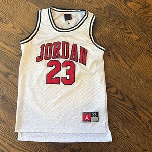 Jordan White and Red Mesh Jersey